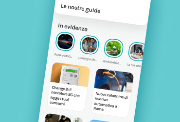 Schermata di smartphone con Acea Energie Stories
