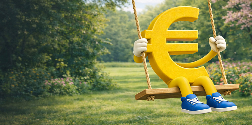 Euro sull'altalena