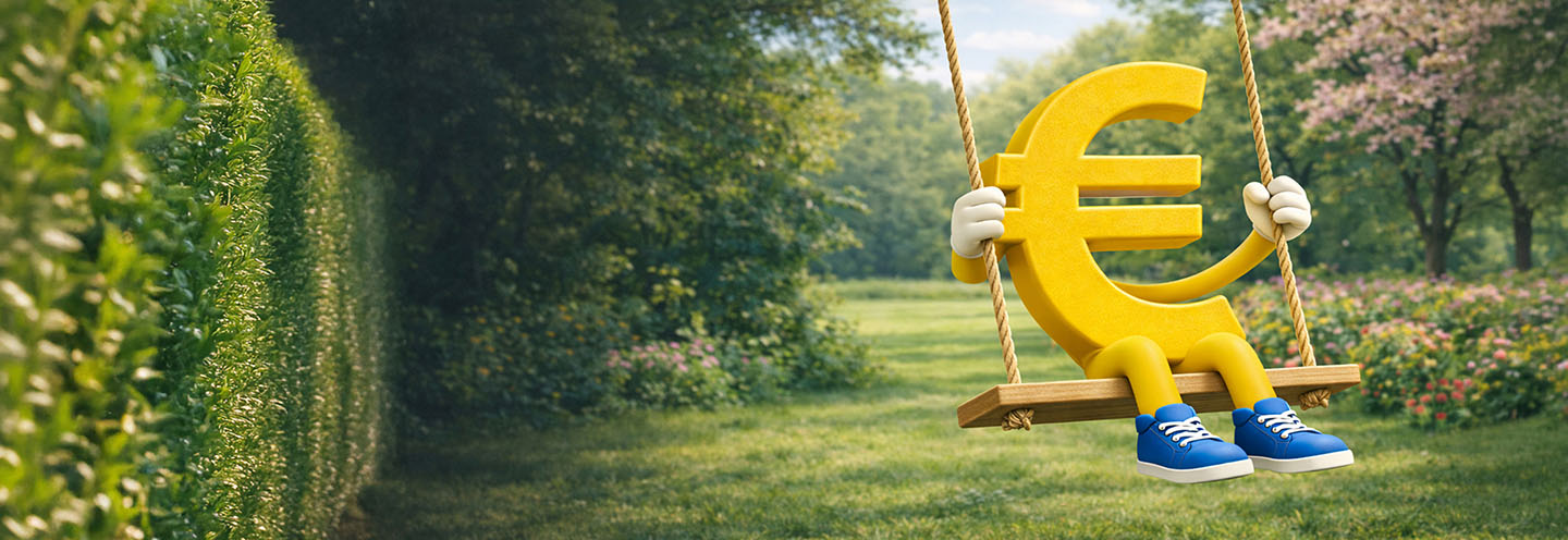 Euro sull'altalena