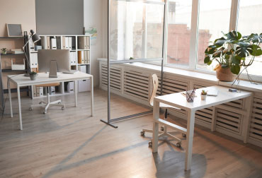 riscaldamenti a parete in ambiente di lavoro