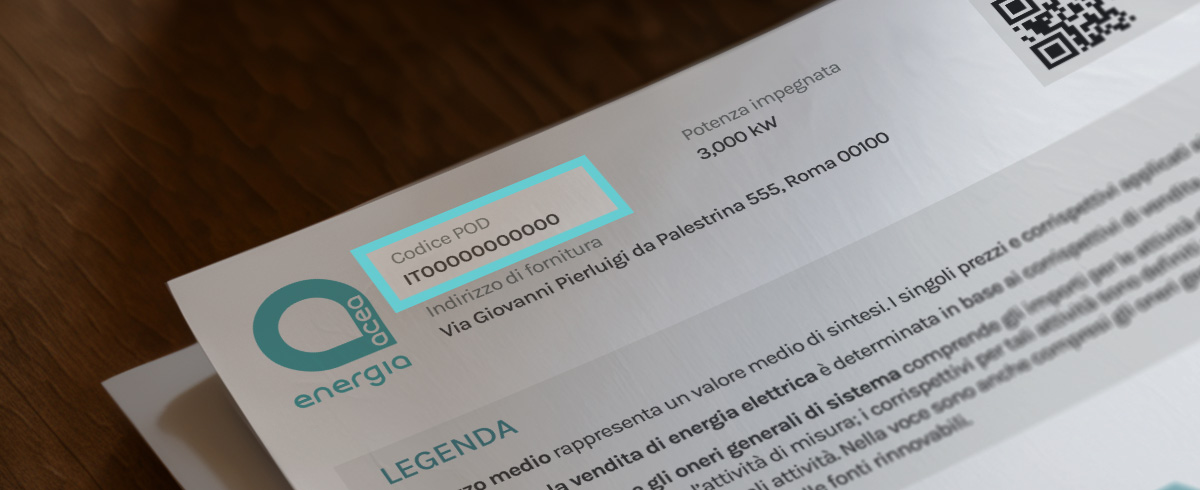 Codice POD: dove si trova e a cosa serve 